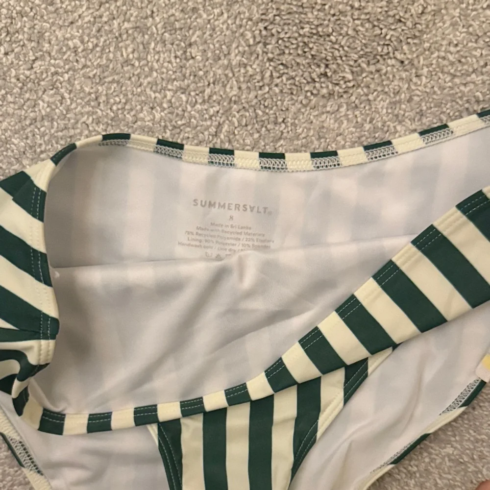 Summersalt Striped Green and White Bikini Set - Picture 2 of 5
